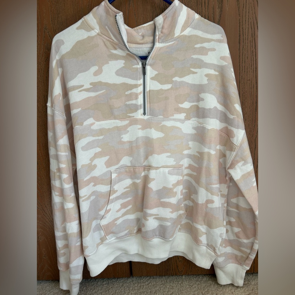 SO Cream and Tan Lounge Sweatshirt